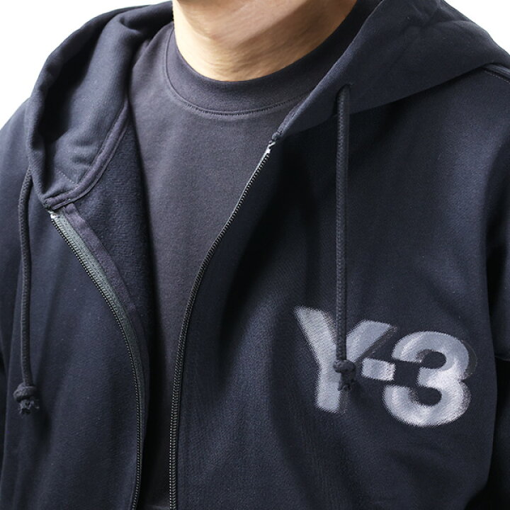 楽天市場】Y-3 ワイスリー LOGO ZIP HODDIE パーカー ジップアップ 