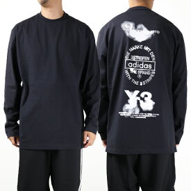 Y-3 ワイスリー Tシャツ Graphic Long Sleeve Tee JX4747 メンズ 長袖 グラフィック クルーネック カットソー コットン ロゴT ロンT LaG Onlinestore