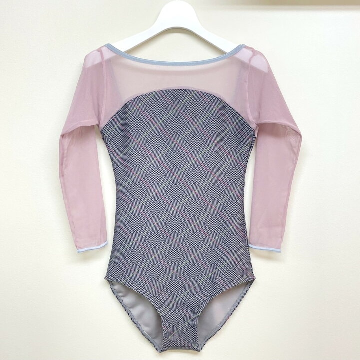 楽天市場】バレエ レオタード グレンチェック 7分袖 大人 ジュニア 