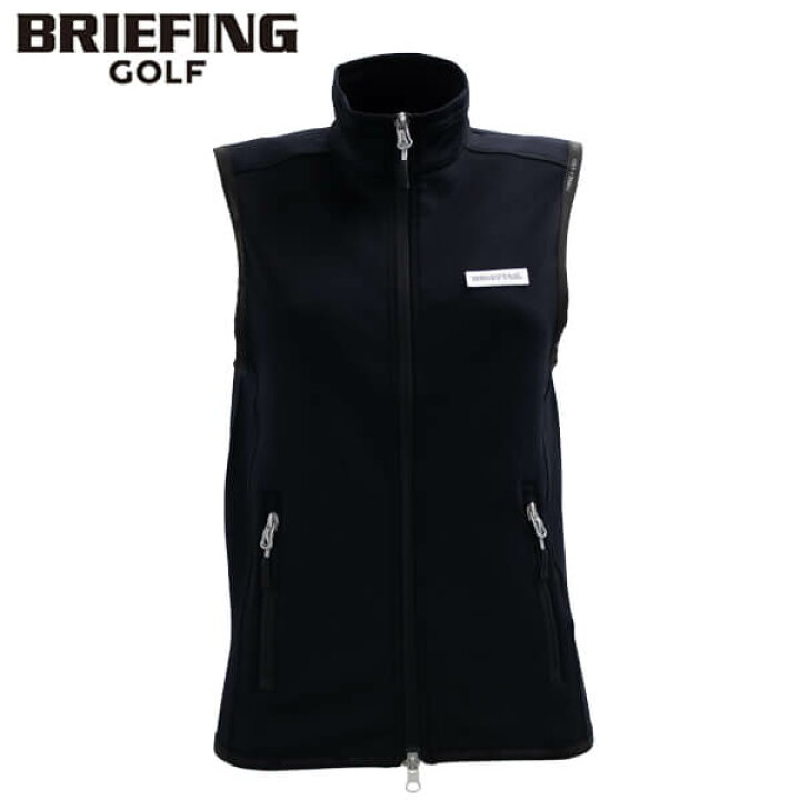BRIEFING GOLF 3Dロゴ ストレッチニットベスト（ブラック／M） メンズ 