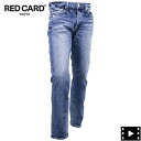 レッドカード トーキョー デニム メンズ ストレッチ ヴィンテージ加工 スリムテーパードデニム リズム RED CARD TOKYO Rhythm RED kita-Vintage Mid 86301vmd MID IND