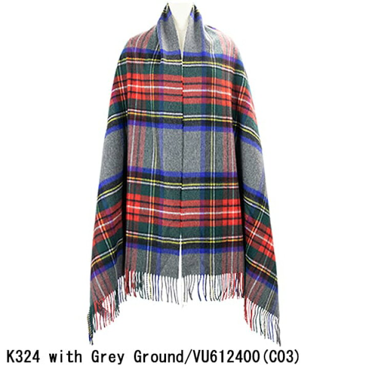 楽天市場】ジョンストンズオブエルガン ストール チェック カシミヤ100  