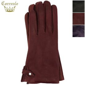コレアーレグローブス 手袋 レディース シープスキン カシミヤ タッチパネル対応 ラインストーングローブ 手袋 Correale gloves CRL-0078 CRG