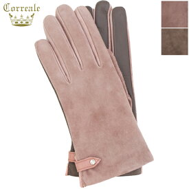コレアーレグローブス 手袋 レディース シープスキン スエード カシミヤ タッチパネル対応 ラインストーングローブ 手袋 Correale gloves CRL-0206 CRG