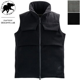 【楽天スーパーセール 半額以下】ハンティングワールド ダウン メンズ 高機能 シンセティックツイード 1000FP ダウンベスト HUNTING WORLD HU4VE02M HUW【返品交換不可】special priceBM