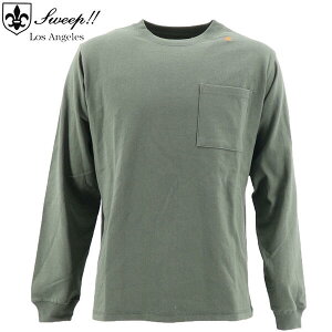 �X�E�B�[�v ���T���[���X ����T �����Y USA�R�b�g�� �����O�X���[�uT�V���cUSA Sweep!! LosAngeles COTTON-T / SL150003 SWP KHAKI�i�J�[�L�j