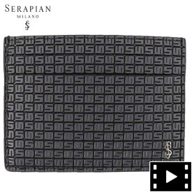 【セール 半額以下】セラピアン カードケース PVC型押し カードケース SERAPIAN Stepan STEP6241-M11 Asphat/Black（ダークグレー）【返品交換不可】special priceBM m-zasale