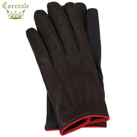 コレアーレグローブス Correale gloves メンズ シープスキン ナッパレザー カシミア タッチパネル対応 グローブ 手袋 CRM-6072 CRG（チョコ）