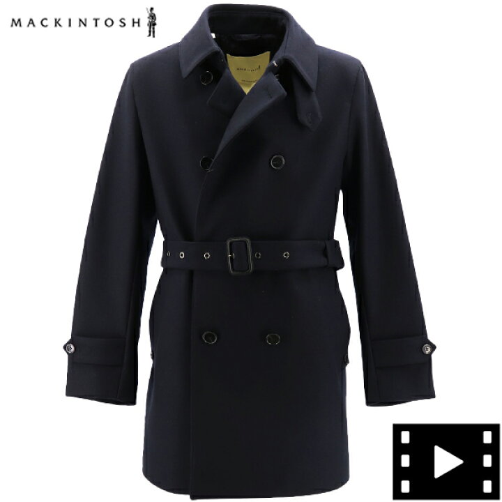 楽天市場 マッキントッシュ コート メンズ ウール ベルテッド ショート丈 トレンチコート フェトラー Mackintosh Fetlar Mct Gts 2k 21a ネイビー ラグラグマーケット