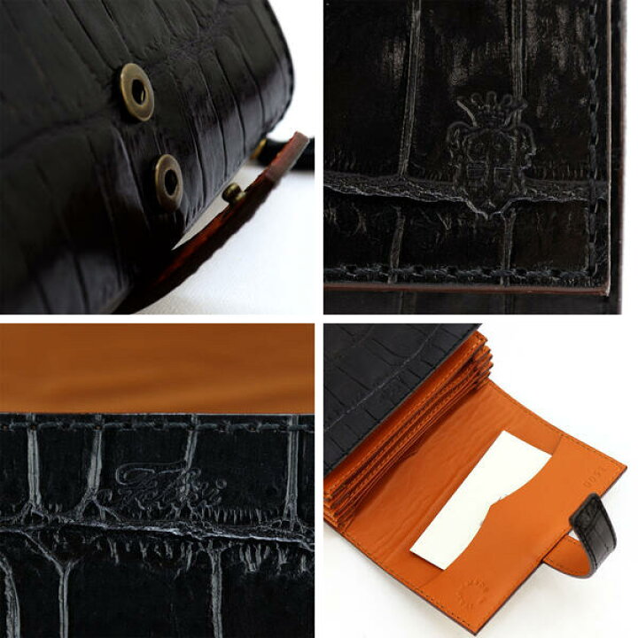 楽天市場】フェリージ 財布 クロコダイル型押し エンボスレザー 