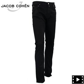 ヤコブコーエン デニム メンズ ストレッチ 5ポケット スリムフィット ストレート ブラックデニム JACOB COHEN BARD JCB J688 U Q E04 30 S3598 001D