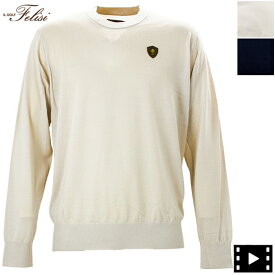 フェリージゴルフ ウェア メンズ 長袖 メリノウール クルーネック ニット Felisi GOLF MS MERINO CREW NECK KNIT FLG64M007 FLG