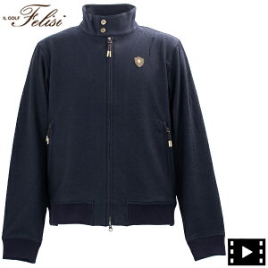 yZ[ zȉztF[WSt EFA Y  cC[h WbvAbv u] Felisi GOLF MS TWEEDY HARRINGTON JACKET FLG64M010 FLG 076 NAVYyԕisz special priceBM