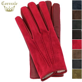 コレアーレグローブス 手袋 メンズ シープスキン スエード カシミア タッチパネル対応 グローブ Correale gloves CRM-6063 CRG