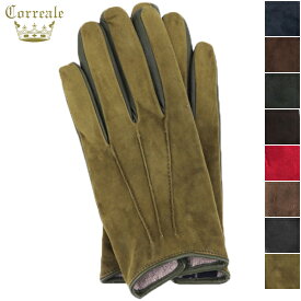 コレアーレグローブス 手袋 メンズ シープスキン スエード カシミア タッチパネル対応 グローブ Correale gloves CRM-6063 CRG