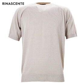 リナシェンテ ニット メンズ コットン サマーニット クルーネック 半袖 Tシャツ RINASCENTE 243-25301 RST 601