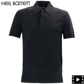 ニールバレット ポロシャツ メンズ スリムフィット NEIL BARRETT SLIM FIT 4138-575973A600 NBT 001N