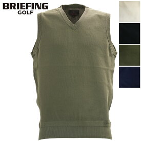 【セール】ブリーフィング ゴルフ ウェア メンズ Vネック ニット ベスト BRIEFING GOLF MS WR V-NECK KNIT VEST BRG243M38 BRG【返品交換不可】 special priceAM