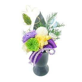 お供えプリザ－ブドフラワー 萌木 仏壇用 仏花 お供え花 ご佛前 ご仏前 お盆 お彼岸 手作り オリジナル 枯れないお花