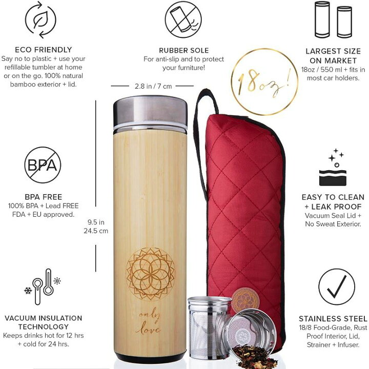 Bamboo Tumbler 18oz – Dounguri