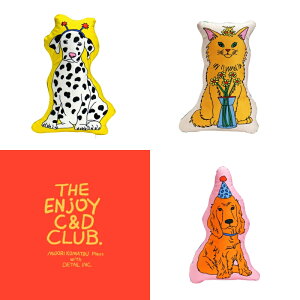 MIDORI KOMATSU Plays with DETAIL INC.�yTHE ENJOY C&D CLUB CUSHION�z��LARGE��N�b�V���� �s���[ �}�C�N���t�@ �C�o�[�f��