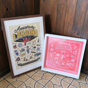 LAHAINA ORIGINAL ���n�C�i �I���W�i���yLAHAINA 30TH ANNIVERSARY POSTER�z By SHUJI YAMAMOTO ART WORKS �z�t���|�X�^�[