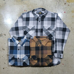 BLUCO �u���R�y155-11-048�z�yBUFFALO CHECK FLANNEL SHIRT�z�o�b�t�@���[�`�F�b�N�t�����l���V���c ���� ���[�N�E�F�A COTTON
