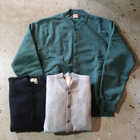 WHITESVILLE(ホワイツビル)【WV69265】【HORIZONTAL BUTTON CARDIGAN】ホリゾンタルニッティングボタンカーディガンコットン100% 日本製 MADE IN JAPAN