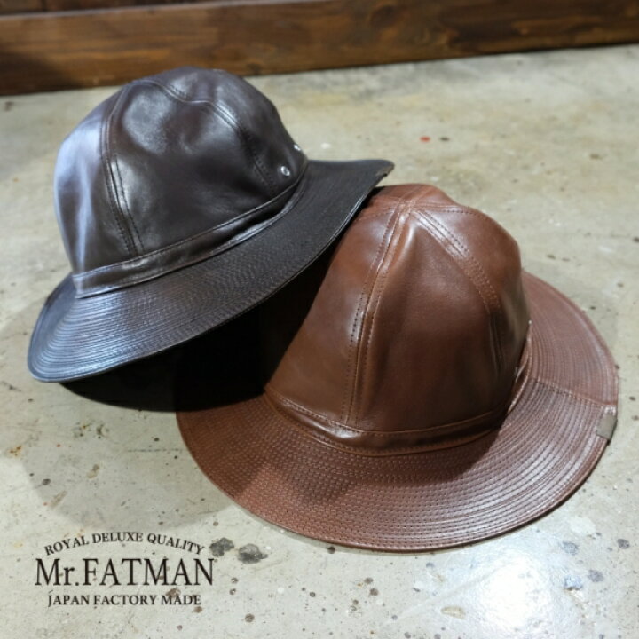 楽天市場】Mr.FATMAN ミスターファットマン【LEATHER FATIGUE HAT 
