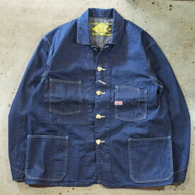 送料無料！TCB jeans(ティーシービージーンズ)【Cathartt Chore Coat 10OZ】ムラ糸10ozデニム カバーオールコットン100% 日本製 MADE IN JAPAN
