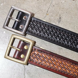 FUNNY（ファニー）【1-3/4" GARISON BELT】【PRESS BASKET】牛革 SPECIAL TANNING LEATHER1-3/4inch プレスバスケット