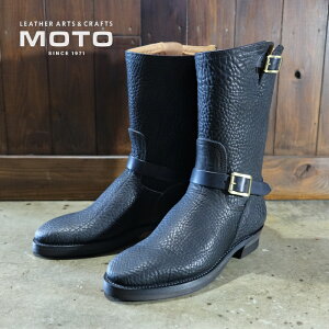 MOTOR NEW VINTAGE ���[�^�[�y#1060 ITALIAN BULLHIDE DRESS ENGINEER BOOTS�z��BLACK��C�^���A���u���n�C�h�h���X�G���W�j�A�u�[�c ���v MOTO LEATHER