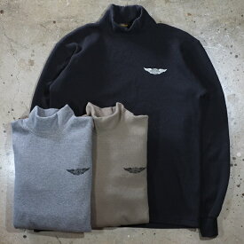 WESTRIDE ウエストライド【BOMBER THERMAL HIGH NECK】ボンバーサーマル ハイネック 裏起毛ハニカムロングスリーブTシャツ WRオリジナルサーマル日本製 MADE IN JAPAN