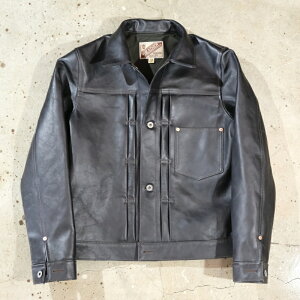 Y'2 LEATHER ���C�c�[���U�[�yEB-140-T�z�yECO HORSE TEA-CORE WWII Type G�W�����z��44XXL���G�R�z�[�X ���cBLACK���탂�f�� �n�v MADE IN JAPAN