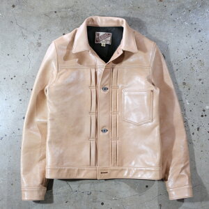 Y'2 LEATHER ���C�c�[���U�[�yKB-140-T�z�yPERSIMMON TANNIN DYED HORSE WWII TYPE JEAN JACKET�z�s�`�a�z�[�X�t��탂�f��G�W���� �n�v MADE IN JAPAN