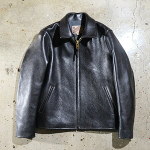 Y'2 LEATHER Cc[U[yWSR-45zyOILED ROUGH STEER SPORTS JACKETzBLACK(TEA-CORE)VOC_[X X|[cWPbg XeAnCh {