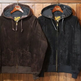 Y'2 LEATHER ワイツーレザー【TB-152】【STEER.SUEDE HOODED PARKA】ステアスエードパーカー レザーパーカー カウハイド MADE IN JAPAN