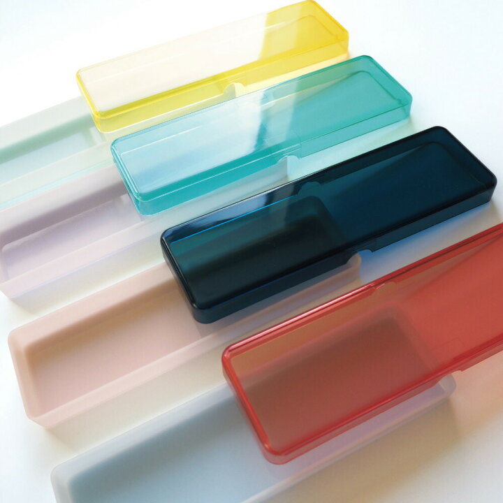 楽天市場 Sklo スクロ ペンケース 透明色 乳白色 クリア プラスチック デスクトレイ 収納 かわいい おしゃれ Matoka マトカ Drc Laikle
