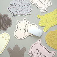 ＼P2倍＋クーポン／DIE-CUT MOUSE PAD ダイカット マウスパッド｜型抜き 薄い 動物 ネコ リス フクロウ …
