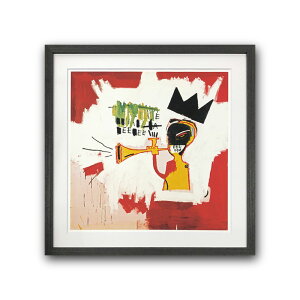 �yRaffinart�z�W�������~�V�F���E�o�X�L�A�uTrumpet, 1984�v�m425mm × 425mm�n�bJean-Michel Basquiat �A�[�g�|�X�^�[ �t���[���Z�b�g �G�� �z�� �z�����y�󒍐��Y�i�z�y�����܂ł� ��7-10�c�Ɠ��z�y�uRaffina