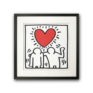 �yRaffinart�z �A�[�g�t���[�� �L�[�X�E�w�����O�uUntitled (be mine), 1987�v�m425mm × 425mm�n�bKeith Haring �A�[�g�|�X�^�[ �t���[���Z�b�g �G�� �z�� �z�����y�󒍐��Y�i�z�y�����܂ł� ��7-10�c�Ɠ��z