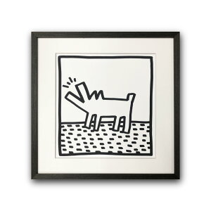 �yRaffinart�z�L�[�X�E�w�����O�uUntitled, (barking dog)�v�m425mm × 425mm�n�bKeith Haring �A�[�g�|�X�^�[ �t���[���Z�b�g �G�� �z�� �z�����y�󒍐��Y�i�z�y�����܂ł� ��7-10�c�Ɠ��z�y�uRaffinart�v�ȊO