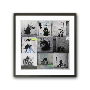 �yRaffinart�z�o���N�V�[�uRats Collection�v�m525mm × 525mm�n�bBanksy �A�[�g�|�X�^�[ �t���[���Z�b�g �G�� �z�� �z���� �C���e���A �t���[���t���y�󒍐��Y�i�z�y�����܂ł� ��7-10�c�Ɠ��z�y�uRaffinar