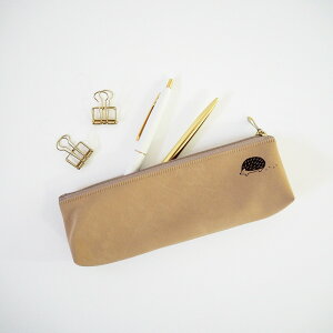 \P2倍+クーポン/Break Time ブレイクタイム ペンケース|おしゃれ かわいい 高校生 中学生 入学 シンプル ハリネズミ フクロウ トラ カワウソ フラミンゴ 小物入れ 動物|MATOKA マトカ