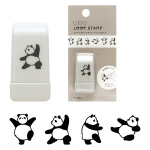 \P2倍+クーポン/DECO LOOP STAMP デコ ループスタンプ|おしゃれ かわいい 動物 恐竜 ダイナソー シマエナガ 土偶 エジプシャン メジェド パンダ クジラ ハリネズミ アニマル デコレーション