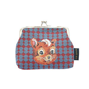 \P2倍+クーポン/ナタリーレテ がま口ポーチ|Mini purse 小物入れ ケース メイクポーチ 普段使い 収納 おしゃれ 可愛い ネコ 猫 Cat がま口 コスメ 財布 動物 アニマル カラフル リス クマ パ