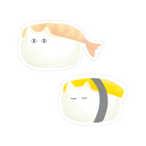 \P2倍+クーポン/FUWANEKO ふわねこ ダイカットステッカー|STICKER シール 可愛い おしゃれ スマホケース パソコン スーツケース キャリーケース 車 ねこ 猫 スイーツ ラミネート|MATOKA マト