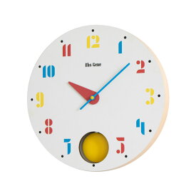 ＼P2倍＋クーポン／Joschmi Pendulum ウォールクロック｜壁掛け時計 インテリア デザイン おしゃれ バウハウス フォント 時計 ヘルベルト バイヤー 子供部屋 子供 お祝い 引越し 振り子 カラフル 積み木 BAUHAUS