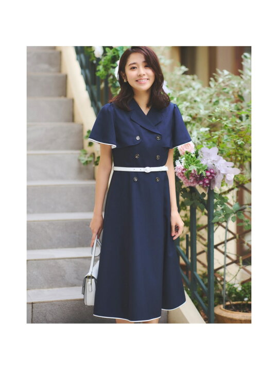 楽天市場】【SALE／50%OFF】バイカラートレンチワンピース LAISSE 