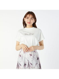 ロゴ刺繍Tシャツ LAISSE PASSE レッセパッセ トップス カットソー・Tシャツ ホワイト ベージュ ネイビー【送料無料】[Rakuten Fashion]